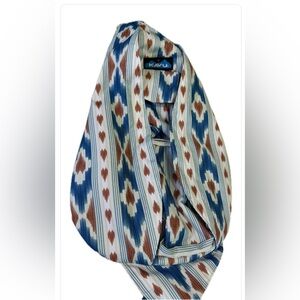 Kavu Blue and Brown Patterned Sling Bag